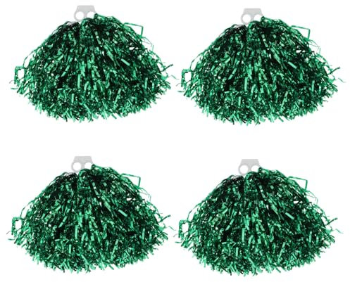 EXHUMKY 4stücke Cheer Pom Poms PVC Mit Metallic-Finish Für Cheerleading Sportveranstaltungen Und Schulaktivitäten Leichte Und Langlebige Accessoires Für Und Feiern