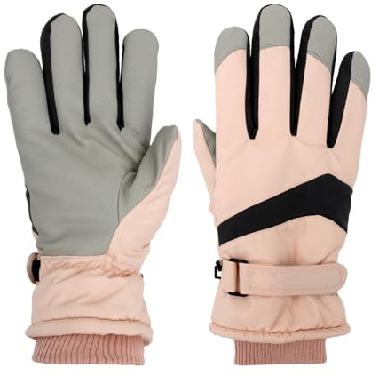 loacuony Skihandschuhe Damen-wasserdichte Touchscreen-Skihandschuhe Mit Anti-Rutsch-Grip | Warme Snowboardhandschuhe Für Ski, Eislauf & Wandern | Atmungsaktiv & Winddicht