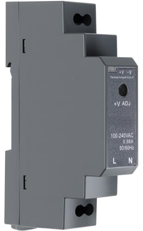 HDR-15-12 DIN-Schienen Netzteil 12V 1,25A 15W Schaltnetzteil AC/DC für Hutschiene TS-35, Ultra Slim Industrie Netzteil für Automatisierung, LED, Smart Home, Schaltschrank