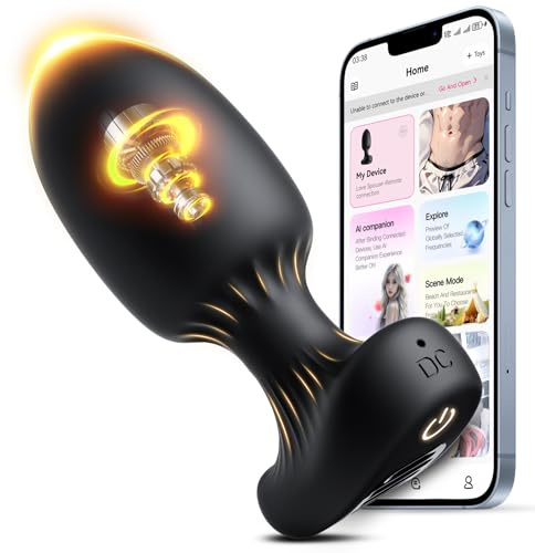 Plug Anal Sex Toys Anals - Gode Plug Homme pour Anus pour Gay, Plug Anus Femme Débutante Plugs Anals, Sextoyse Couple Plaisir Clitoridienne Sex avec 9 Vibrations, Sexes Toye Femmes Vibromasseur Toy