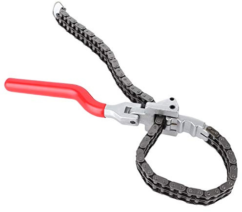 OPSDKVKS Kettenölfilterschlüssel, Ölfilter-Entfernungswerkzeug mit 20,5 Zoll langer Kette, robuste Stahl-Eisen-Konstruktion, ergonomischer Griff für Autoreparatur, passend für 60–160 mm