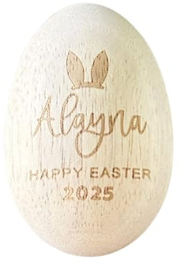 Wood Easter Eggs Shaker Musical Instrument Sensory Toy Present Sensory Play Toy Wood Texture for Festival Easter Eggs Musical Present