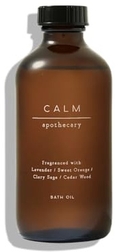 Mārks & Spēncēr | Calm Apothecary Bath Oil - Lavender, Sweet Orange, Clary Sage & Cedar Wood | 230mL