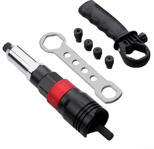 Aluminium-Nietmutter-Werkzeugsatz, Gewindeeinsatz-Werkzeug-Set mit Griffbefestigung, Adapter für M3-M8 Nutsert Installation