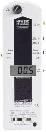 Gigahertz Solutions HFW35C Hochfrequenz Elektrosmog Messgerät | LogPer-Antenne (2,4-6 GHz) | zuverlässiger 4G/5G/WIFI Detektor