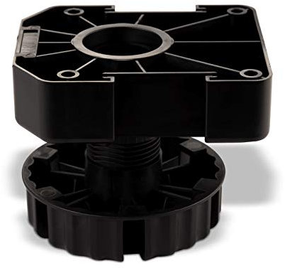 SOTECH Jeu de Pieds de Meuble, Pieds de Base, Pieds réglables, réglables 75 mm