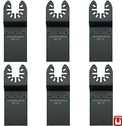 Hobbypower24© Tauchsägeblatt / Sägeblatt Bi-Metall BIM für Holz & Metall 35mm für Einhell Multifunktionswerkzeug Akku Multimaxx RT-MG 10,8 Li / Multimaxx RT-MG 10,8/1 Li / Multimaxx RT-MG 200 E / BT-MG 220 E (6er-Set)