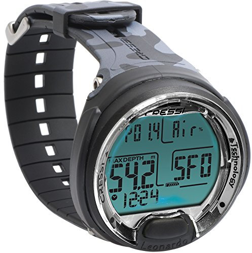 Cressi Leonardo, Diving Computer Subacqueo Aria/Nitrox Unisex Adulto, Mimetico, Taglia Unica