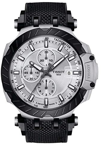 Tissot Men's Chronograph Swiss Automatic Watch with Fabric Strap T1154272703100