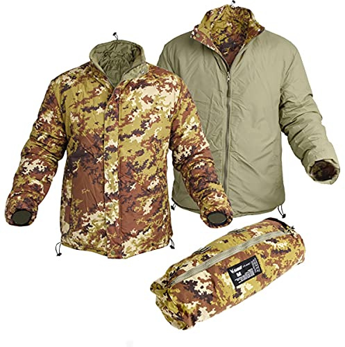 SBB Lite jacket reversibile Vegetato Giacca Militare (Verde Oliva, l)