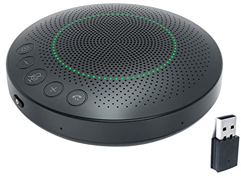 MWEIMA Bluetooth Speakerphone For Business Conference, 360° Omnidirectional Microphone, DSP Noise Reduction, USB Plug & Play, Compatible With Leading Platforms