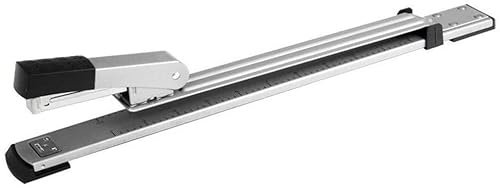 AQUETI Heftgerät Hefter Langarm-Hefter – 25 Blatt Kapazität, 300 Mm Ausladung – Ergonomisches Metallgehäuse, Robust Und Zuverlässig – Schwarz Büroheftgerät Bürotacker (Blue : A)