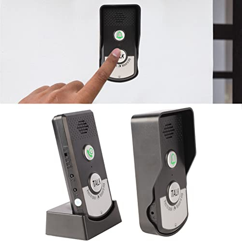 Two-way Intercom Doorbell, 18mm Thick Intercom Light, Adjustable Sound Buzzer, Wireless Intercom Doorbell, Long Standby, Convenient for Home