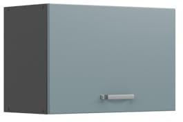 Vicco Hängeschrank R-Line, Blau-Grau, 60 cm | Nach oben öffnende Tür · ✓ Über der Dunstabzugshaube · Tiefe – 31 cm · ✓ Frei kombinierbar · 1 Tür