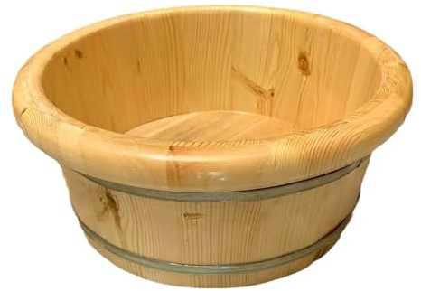 Sharplace Bain de pieds en bois, SPA Portable, baignoire à linge confortable, bassin de trempage des pieds, bol de lavage, seau pour chambre à coucher, salle de