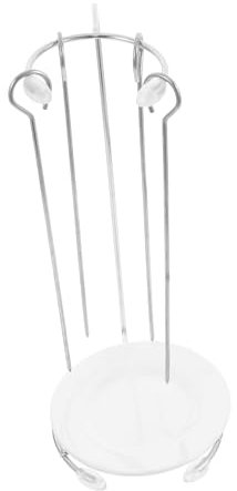 Hoement Brochettes de brochettes grille de cuisson grille à kebab pour barbecue grille à brochettes en acier inoxydable support à brochettes suspendu pour barbecue