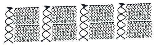 Mikinona 4sets Bun Clips for Hair Spiral Bun Clip Pin Hair Styling Tools Pins 20pcs*4