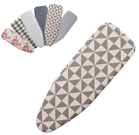 IMUNKT Ersatz-Bügelbrettbezug Baumwolle 120x40 110x34 100x34 90x30cm Ersatzbezug Für Standardbretter, Bügeltischbezug Mit Kordelzug, Wärmereflektierend(Diamond,110x34cm(43x13in))