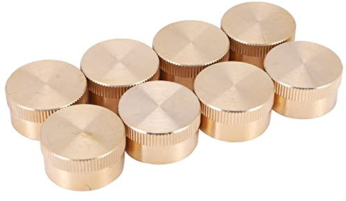 Uxsjakjsd 8PCS Solid Brass Propane Bottle Caps Suitable for All 1LB Gas Refill Tank Cylinder Sealed Protect Cap for Outdoor Stove