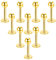 Besyvvin 10stk Lippenpiercing Labret Gold Stecker 8mm Chirurgenstahl Piercing Helix Tragus Lippe Knorpel Stud