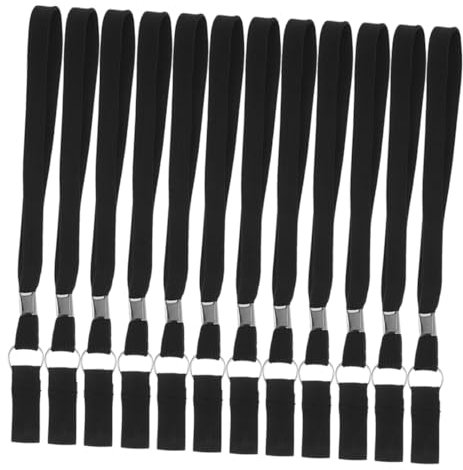 Hemobllo Lot de 20 Supports De Fixation pour Bâtons De Randonnée, Corde De Fixation, Cordon pour À, De Marche, Trekking, Sports De Plein Air, Lampe Torche, Noir