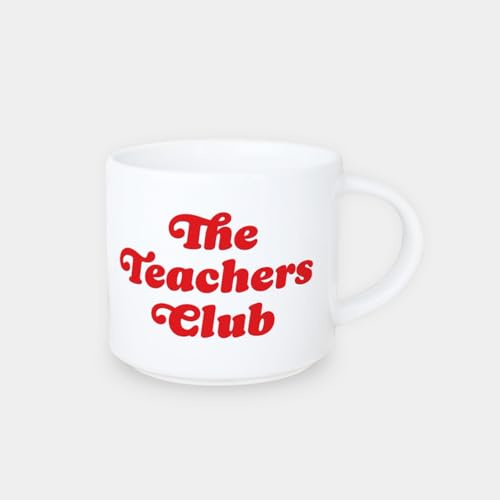 Odernichtoderdoch Tasse Jumbo-Tasse „The Teachers Club“ rot – Lieblingstasse für Kaffee, Tee oder Kakao, 400ml, spülmaschinenfest, stapelbar