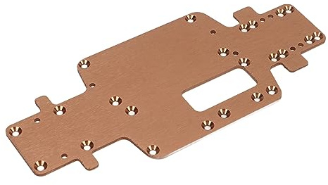 Placa inferior del chasis de automóvil RC 284161-2555 Aleación de aluminio Reemplazo liviano duradero para 1/28 284161 RC Car