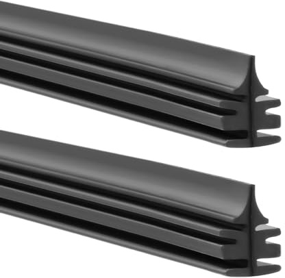 Wiper Blade Refills, 2 Pcs Natural Rubber Wiper Blades – Universal Wiper Rubber Strips Frameless Wiper Blade Refills for Cars Vans Trucks, Replacement Rubber for Windscreen Wipers 28 Inches