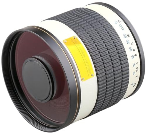 Compatible for Nikon Canon Sony DSLR Macro 4/3 sans Miroir 500 mm f/6.3 MF téléobjectif Miroir 2X téléconvertisseur 1000 mm(Macro 4/3)