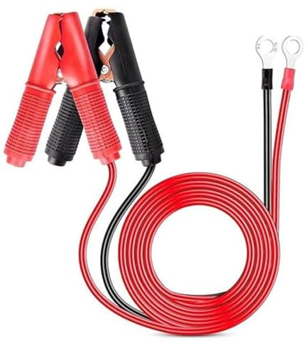Pinze Per Cavi Batteria, 2 Pezzi, Connettore del pannello solare al cavo di prolunga di ricarica con clip a coccodrillo clip, 30V morsetti coccodrillo con cavo di prolunga terminale a crimpare