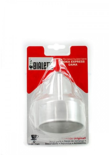 Bialetti Juego de piezas de repuesto 1 embudo para Moka, 12 tazas, aluminio