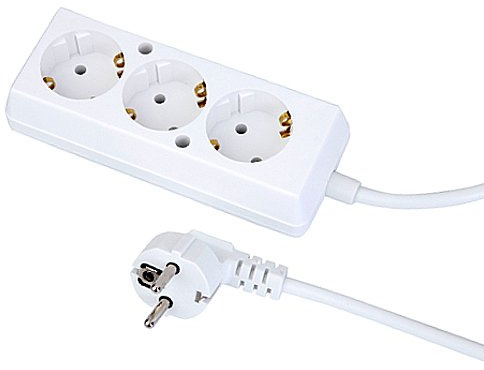 Verlängerungskabel 10m kabel, Steckdosenleiste, 3-fach Schukosteckdose (10 Meter)