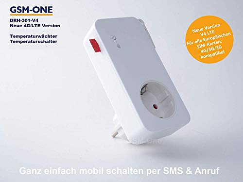 GSM Fernschalter,FROSTWÄCHTER, HITZEWÄCHTER, DRH-301-V4.5 (Master), 4G/LTE mit SMS+APP Steuerung