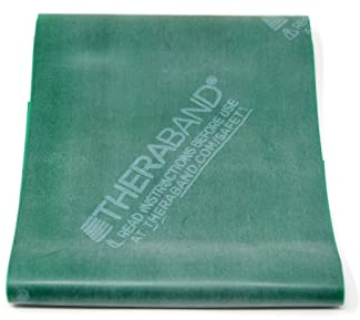 Thera-Band® original Übungsband + Übungsbuch gratis ca. 3m lang (Grün)