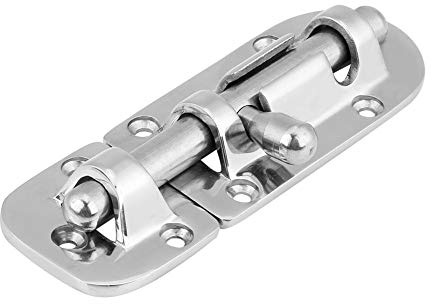 Boat Door Lock LatchAukson Marine Grade 316 Stainless Steel Door Window Lock Latch Slide Barrel Bolt Clasp (110mm)