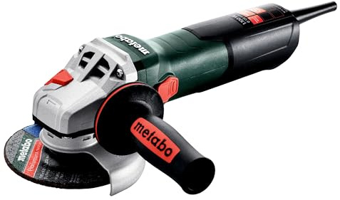 metabo Winkelschleifer W 11-125 Quick, 1100 W Flex, 125 mm Trennschleifer | Handlicher Trenner mit 11000 U/min, 3,2 Nm, M-Quick Spannmutter, Schutzhaube, Flansch und Zusatzhandgriff für Metallbau