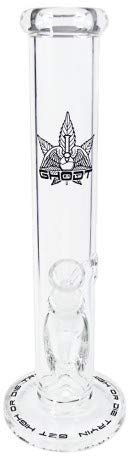 GHODT Bong Glas mit Stecksystem | 35cm Höhe | 45mm Durchmesser | 5mm Glas | Kickloch