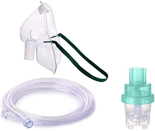 Wonder Care Nebuliser Kit with Nebulizer Mask Inhaler for Adults Pharmaceutical Grade Accessories Soft Tubing Vaporizer Cup (Adult)