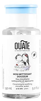 OUATE - Mon Nettoyant Douceur - Eau micellaire Nettoyante et apaisante pour Enfant - Pour le visage - 4-11 Ans - 95% d'Ingrédients d'Origine Naturelle - Vegan - Made in France - 150 ml