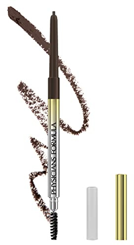 Physicians Formula, Slim Brow Pencil, Augenbrauenstift für exaktes Auftragen, für definierte Augenbrauen, für volle und weiche Brauen, Farbe: Medium Braun