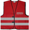Brandschutz Beauftragter Warnweste BZW. Signalweste mit reflektierendem Aufdruck - Größe L/XL, Rot