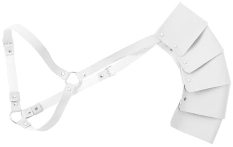 inlzdz Herren Brust Harness Leder Geschirr Oberteile Wetlook Body Bondagekleidung Männer Schulter Gürtel Erotik Wäsche Cosplay Party Clubwear