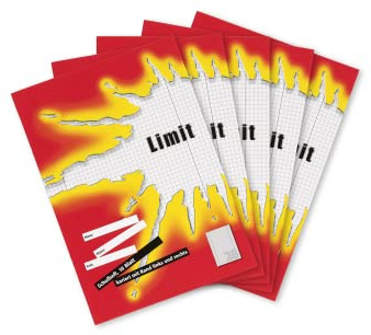 Limit Skolhäfte A4, 16 ark, rutat med dubbel kant, linjerat 28, 5 stycken, 400170821