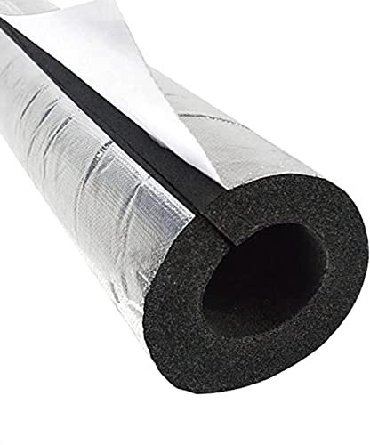 NOWORO Dämmung Rohre Aluminiumfolie Schaumstoffschlauch, für rohrisolierung im erdreich, Frostschutz Feuer, Innendurchmesser 22/27/34/43/48/60/76/89/110mm, Siegel selbstkleben (Size : 34MMX20MMX95CM)