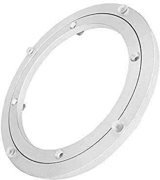WORDFUN Drehscheibe Drehteller, Rund Aluminium Kugellager, Einfach Zu Verwenden, Starke Tragfähigkeit, Glatt, Für Esstisch TV Monitor Kaleidoskope, Tischplatte, Aluminiumlegierung Drehkranz