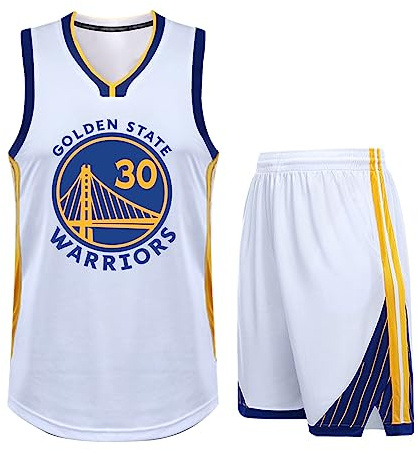 2 Stücke Kinder/Erwachsener Basketball Jersey Shirt und Shorts, Kinder/Erwachsener Basketball ärmellose Anzug # 30 Basketball Jersey & Basketball Shorts