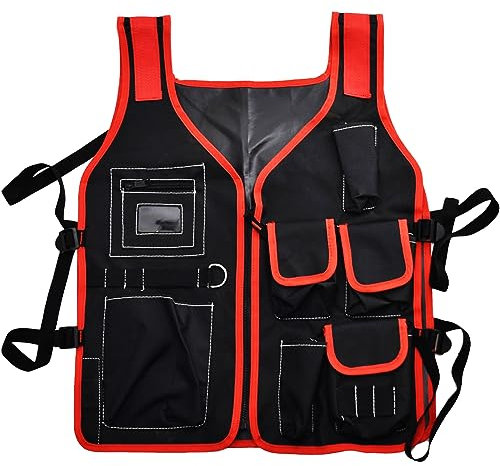 7 x Pockets Professional Tools Vest | Carpenter | Plumber | Electrician | Handyman | Garage | DIY Utility Work Body Jacket UK FREE P&P