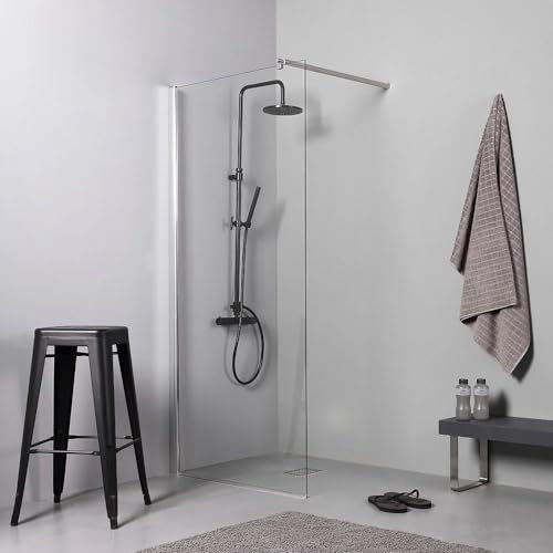 Box Doccia walk-in vetro 8 mm cromato (110x190)
