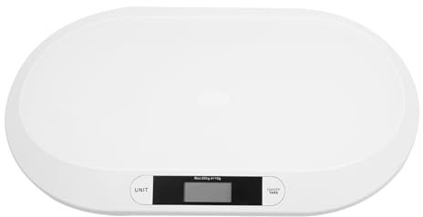 Babywaage Babywaage Für Neugeborene Baby Wiege Hundewaage Tierwaage Kinderwaage, Multifunktionale Digitale, LED-Anzeige, Max 20KG, 3 Einheiten (kg/lb/ft), 55 x 32 x2.7 CM