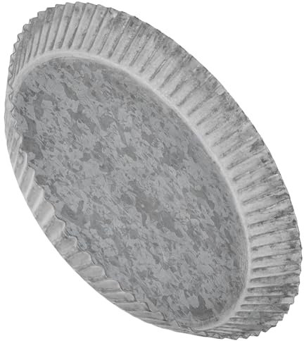 CAXUSD Metall Blumentopf Untertasse Runde Pflanzentablett Tropfschale Für Zimmerpflanzentöpfe Garten Fensterbänke Mit Hochwertiger Und Verschleißfester Verarbeitung